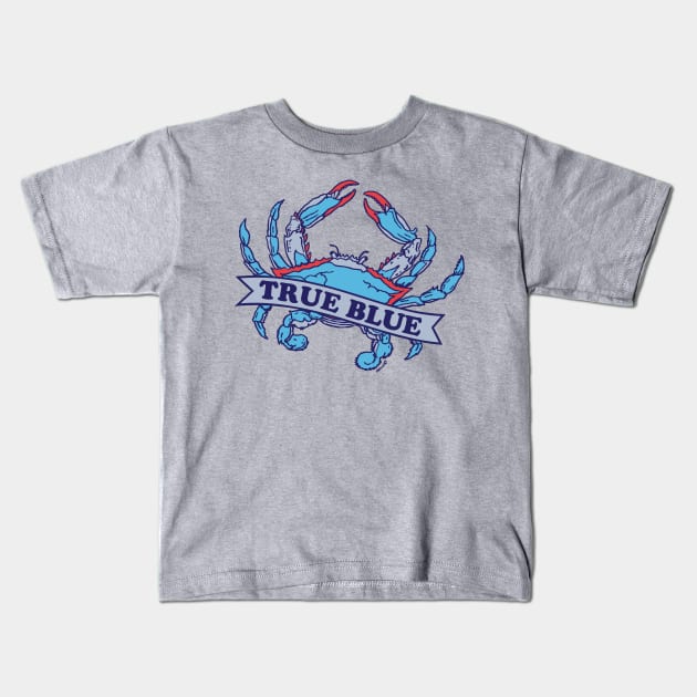 True Blue Kids T-Shirt by OBSUART